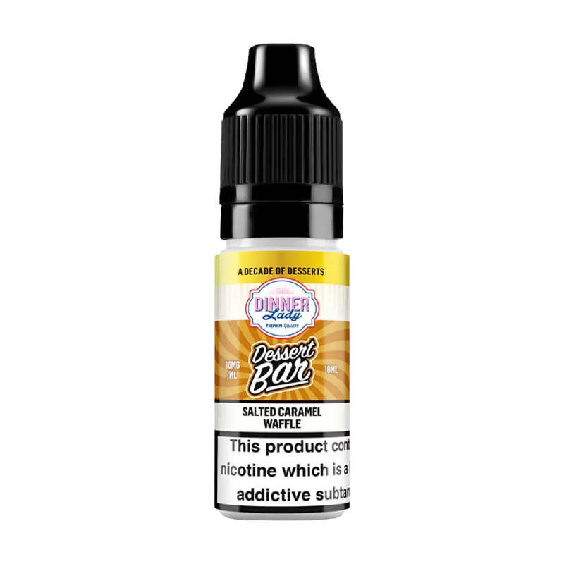 Salted Caramel Waffle Nic Salt by Dinner Lady Dessert Bar Range - Ecigwizard