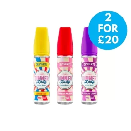 0mg Dinner Lady Desserts 50ml Shortfill (70VG/30PG) - Vape Co