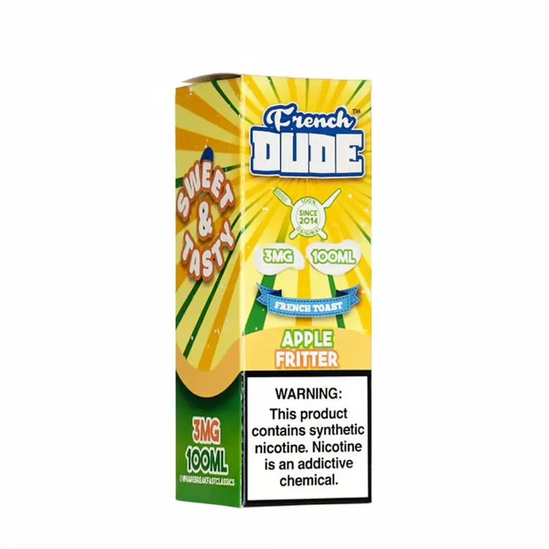 French Dude – Apple Fritter – 100mL Dessert Vape 70/30 - Image 3