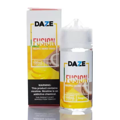 7 Daze Fusion Pineapple Coconut Banana Vape e-Liquid 100mL - Beyondvape