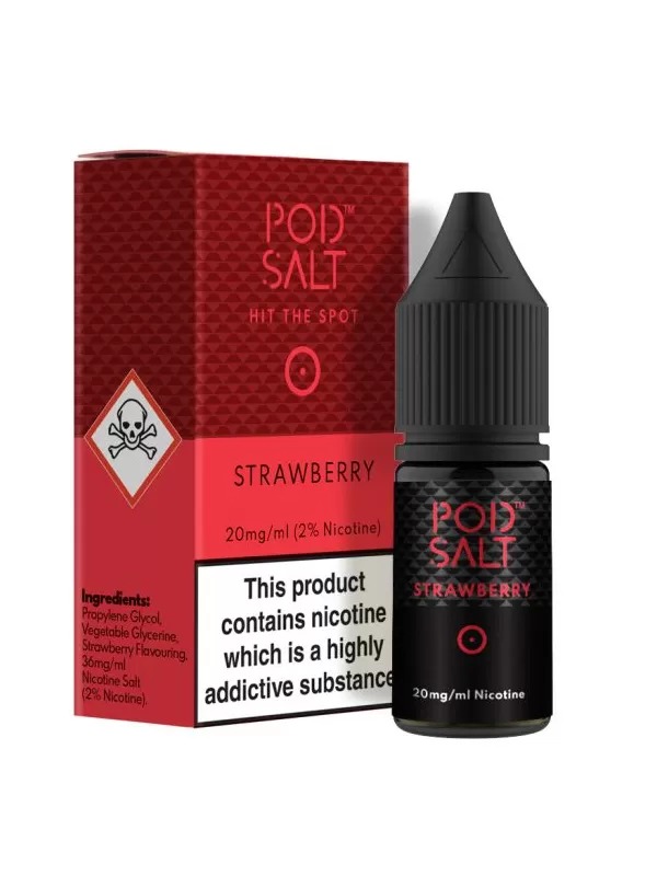 Pod Salt Strawberry Nic Salt E-Liquid - 11mg