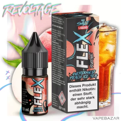 Revoltage Flex – Overdosed Peach Ice Tea - Vapebazar