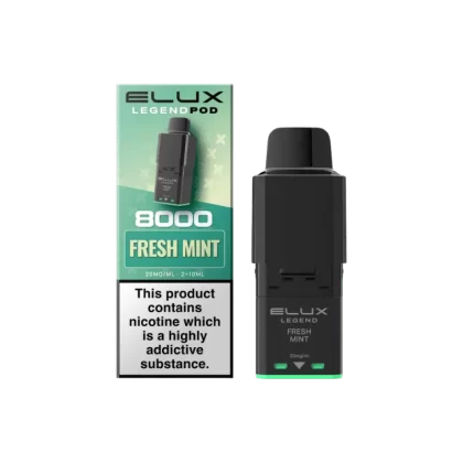 Elux Legend 8000 Prefilled Pod Fresh Mint - 20mg
