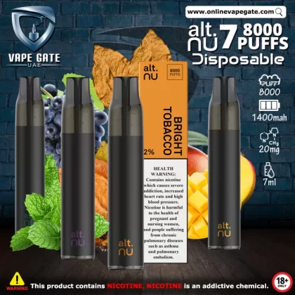 Alt.NU 7 Disposable Vape (8,000 Puffs)