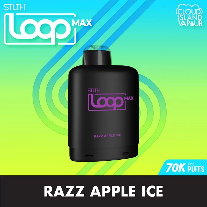 STLTH LOOP MAX 70K Pod Pack – Razz Apple Ice