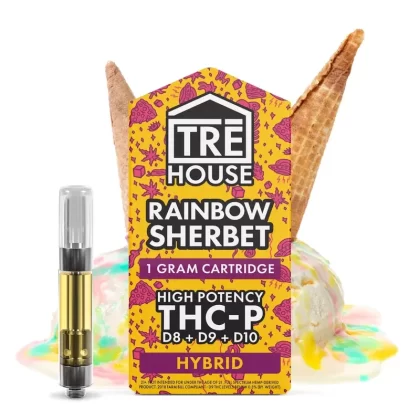 Tre House Live Resin Blend Rainbow Sherbet Cartridge – 1000mg