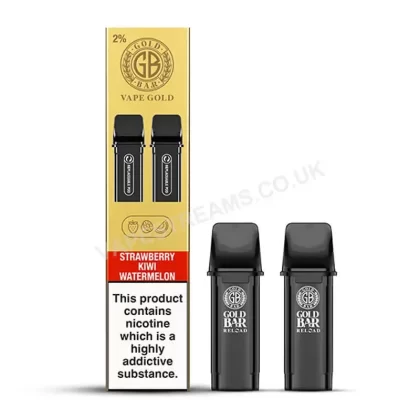 Gold Bar Reload Strawberry Kiwi Watermelon Prefilled Pod - Vapestreams Co
