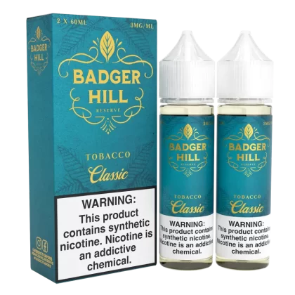 BADGER HILL RESERVE - Classic - 120ML E-Liquid (Twin 60ML Pack)