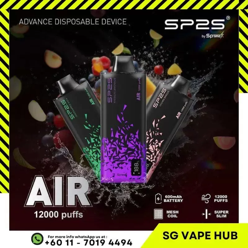 SP2s AIR 12,000 Puffs - Watermelon Jasmine - Image 2