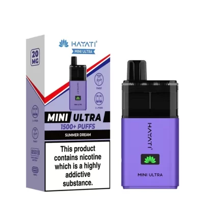 Hayati Mini Ultra 1500 Prefilled Vape Kit - Mr Blue
