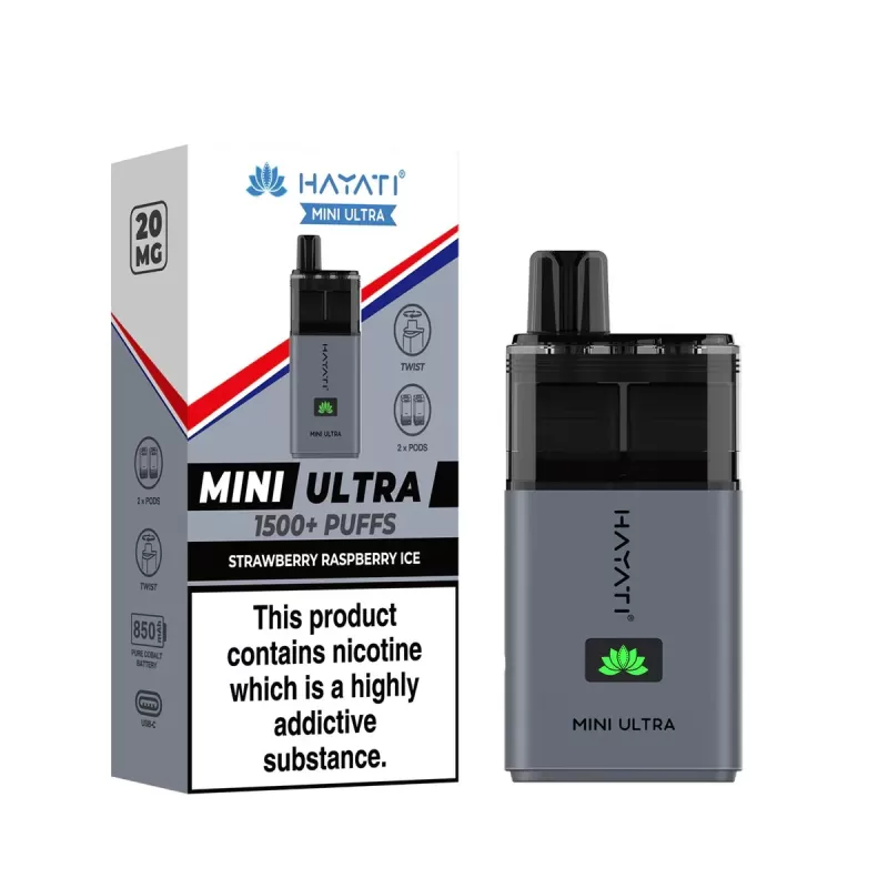 Hayati Mini Ultra 1500 Prefilled Vape Kit - Mr Blue - Image 2
