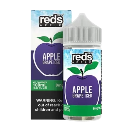 100ML | Iced Apple Grape by 7Daze Reds Apple - Size#100ML~Strength#0MG>3MG>6MG (3E1CAC)