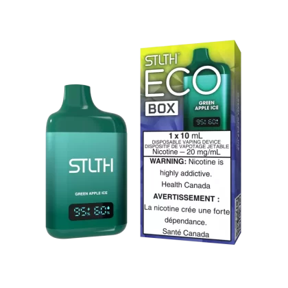 STLTH ECO BOX - Green Apple Ice - 20 mg/mL (wholeseller) - Excise ON, 20 mg/mL (wholeseller) - Excise AB
