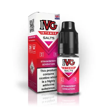 IVG INTENSE STRAWBERRY SENSATION 10ML NIC SALT E-LIQUID