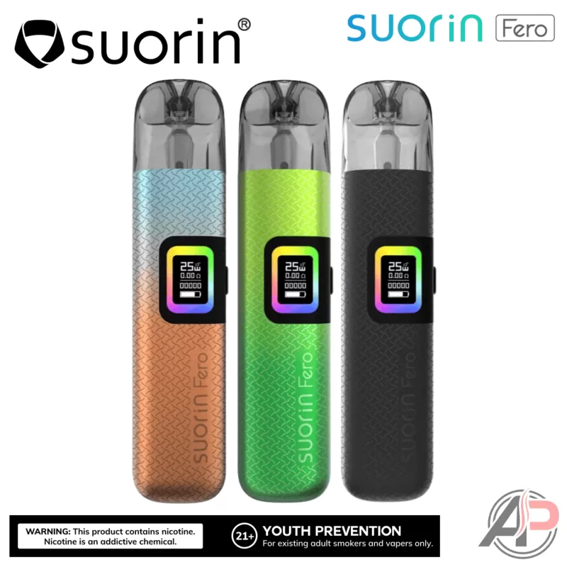 Suorin Fero 25w Pod System Starter kit Device - Black Jack, Blue Margarita