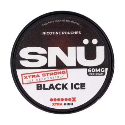 Black Ice (Extra Strong) Nicotine Pouches by SNÜ - Vape Store