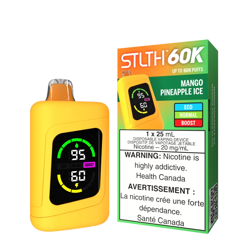STLTH 60K - Mango Pineapple Ice - 20 mg/mL (wholeseller) - Excise ON, 20 mg/mL (wholeseller) - Excise AB