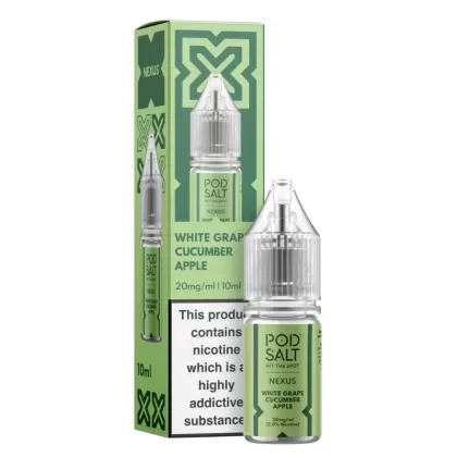 POD SALT NEXUS WHITE GRAPE CUCUMBER APPLE 10ML NIC SALT E-LIQUID