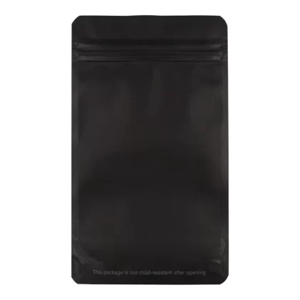 Bag King Opaque Mylar Bag (1/4th oz) - Choose Color#Matte White>Matte Black~Choose Price Tier#Single Unit (Less Than Pack Qty)>Pack of 50 (Bulk Discount Pricing)
