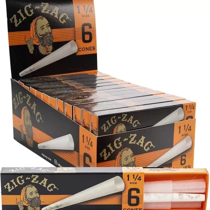 Zig Zag Paper 1 1/4 Cones