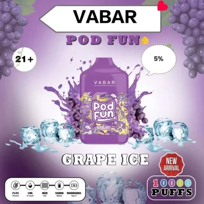 VABAR Pod Fun Disposable Vape10000 Puffs Rechargeable Vape - Vapesmokezone