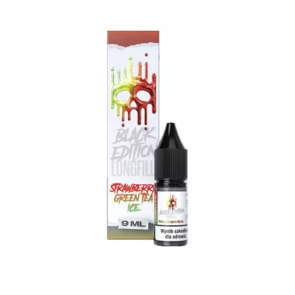 Longfill Aromat Dark Line Black 9/10ml Strawberry Green Tea Ice