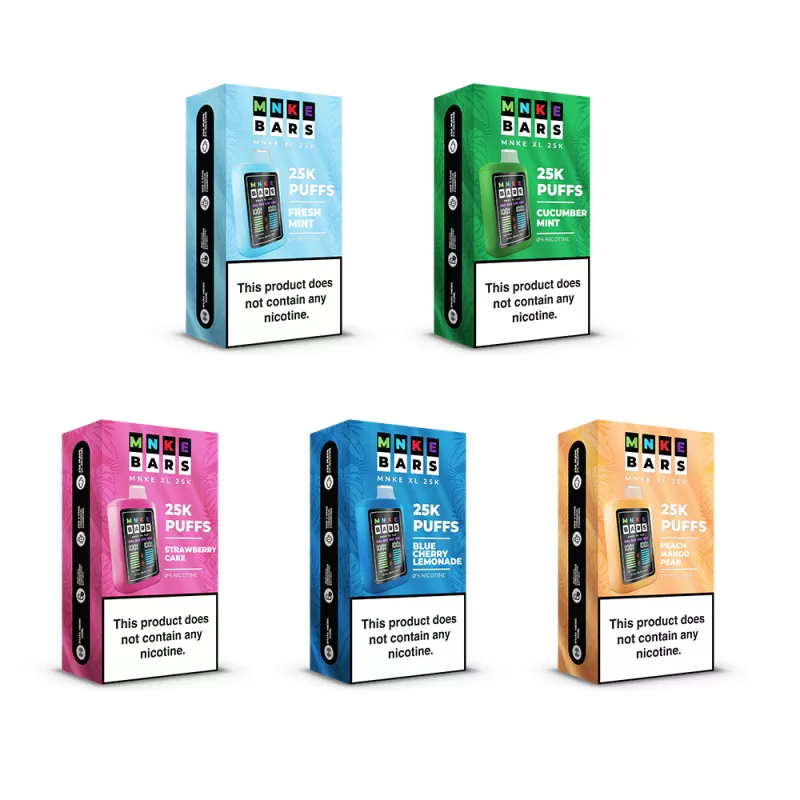 MNKE Bars XL 25K Zero Nicotine Disposable - 25,000 Puffs *** - Pango Iced