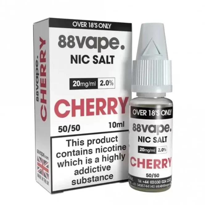 88vape Cherry Nic Salt E Liquid – Nic Hit Series (10ml)