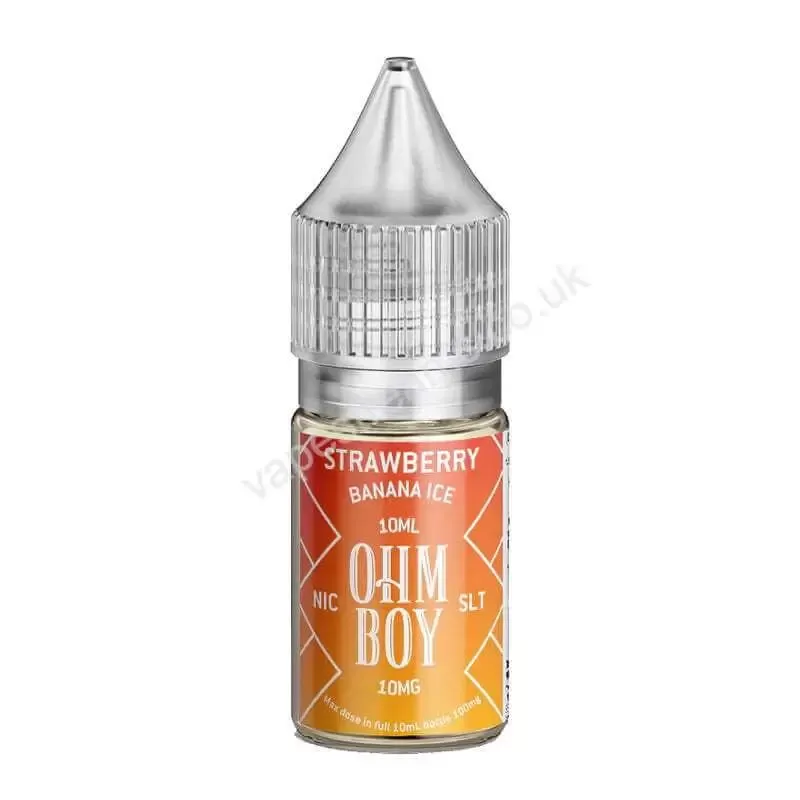 Ohm Boy SLT Strawberry Banana Ice Nic Salt E-Liquid - Vapestreams Co