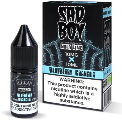 Sadboy Blueberry Granola Nic Salt Vape Juice - 10 Pack - 20mg