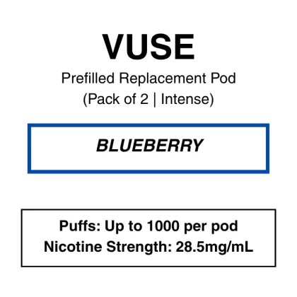 Vuse – eLiquids – Blueberry – 28.5mg/mL (Intense Flavour)