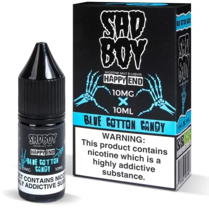 Sadboy Blue cotton Candy Nic Salt Vape Juice - 10 Pack