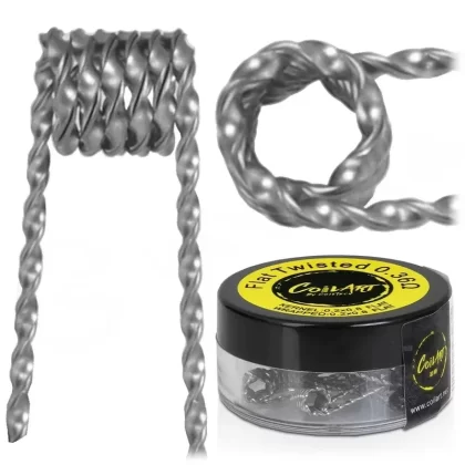 Coilart Premade Flat Twisted Coils 0.36Ω 10pcs - resistance#0.36 ohm Kanthal (2729C5)