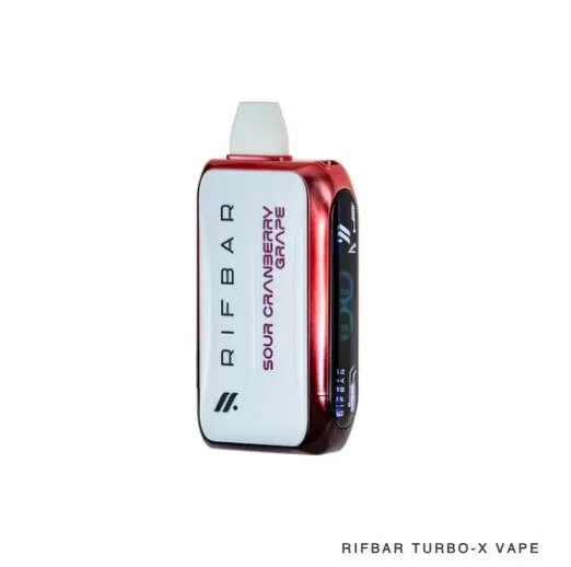 Rifbar Turbo X Rechargeable Disposable Vape (25,000 Puffs) - 50 mg / Strawberry Banana - Image 3