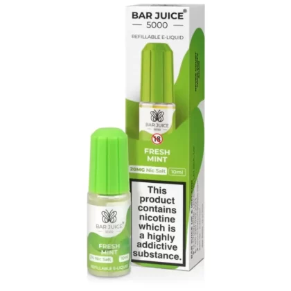 Bar Juice 5000 Fresh Mint E Liquid 10ml - Nicotine Strength#20mg>10mg>5mg