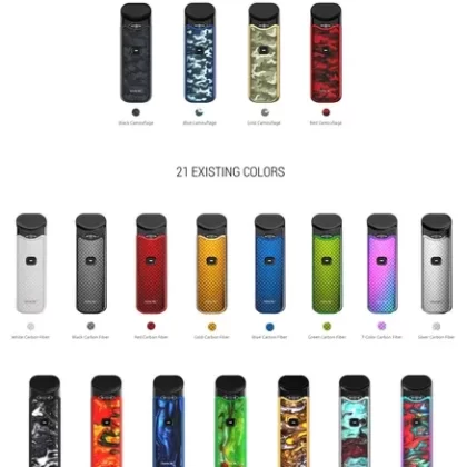 Smok Tech Nord Pod Device - Color#Black White Resin>Red Yellow Resin>Blue Black Resin>Green Red Resin>Yellow Purple Resin>Blue Brown Resin>7-Color Resin>Full Black>Prism Gold>Bottle Green>Re
