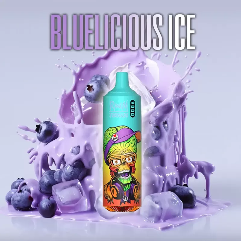FUMOT Bluelicious Ice RandM Tornado 9000 Bar R and M Pack Of 10 Vape Pen preis