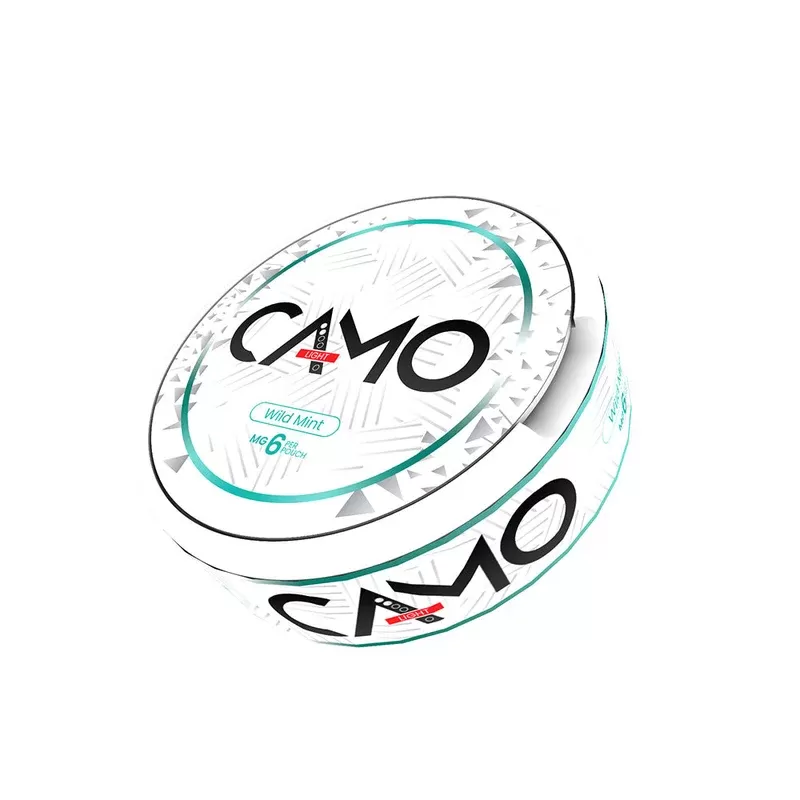 Camo Wild Mint Nicotine Pouches – 20 Pouches - Strength#6mg>12mg>25mg (7E0DD0) (7E0DD0)