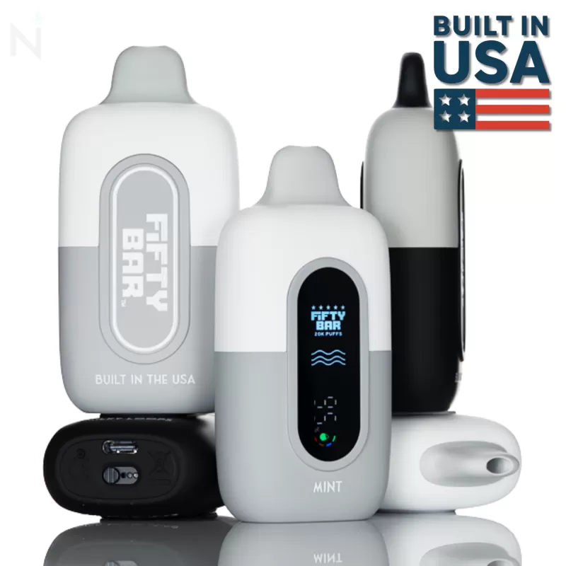 Fifty Bar V2 Silver Series 20mg Disposable Vape - Pineapple Whip