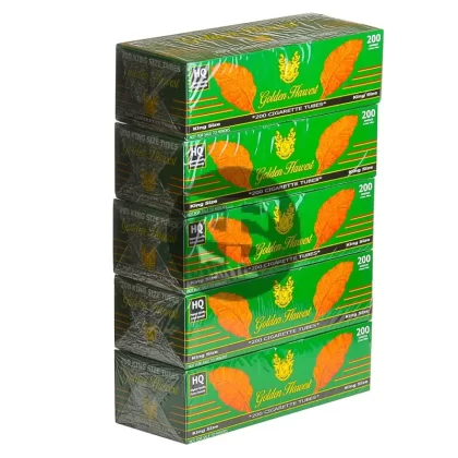 Golden Harvest Filter Tubes King Size Menthol 5 Cartons of 200 - Vape Store
