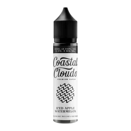 Apple Watermelon Iced Coastal Clouds E-Juice - Site#VAP~Nicotine#3mg>6mg~Size#Single