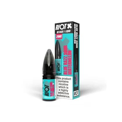 Blue Razz Sour Watermelon Nic Salt e-Liquid by Riot X - STRENGTH#5mg>10mg>20mg