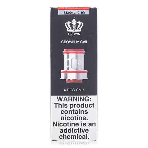 Uwell Crown 4 Coils - 4 Pack; 0.2 Ohm Dual Coil, 0.23 Ohm UN2 Mesh (B1F375) - Image 2