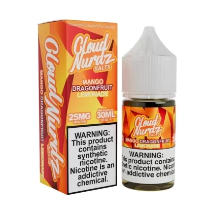 Mango Dragon Fruit Lemonade Cloud Nurdz Synthetic Salt 30ml - Vape Product, Vape Product