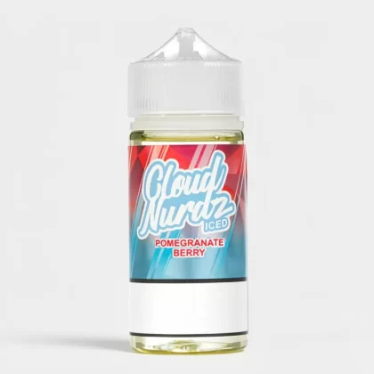 Cloud Nurdz – Iced Pomegranate Berry 100mL E-Juice - Vape Product, Vape Product