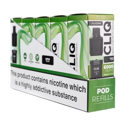 Avomi Cliq 6000 Prefilled Pod + Refill [Box of 5] - Pink Lemonade