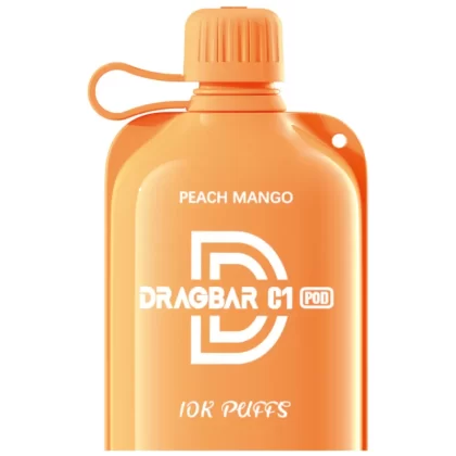Dragbar C1 Disposable Pod- Peach Mango (10000Puffs)