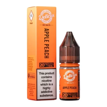 Apple Peach Nic Salt E-Liquid by Deliciu - Product Strength#10mg>20mg