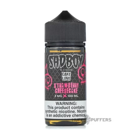 Sadboy Cake Line – Strawberry Cheesecake 100mL - Nicotine Strength#0mg>3mg>6mg