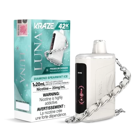 Kraze Luna 42K Diamond Spearmint Ice Disposable Vape
